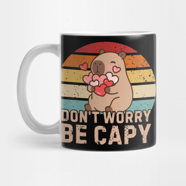 Don't Worry Be Capy by Creatifly Graphic Tees