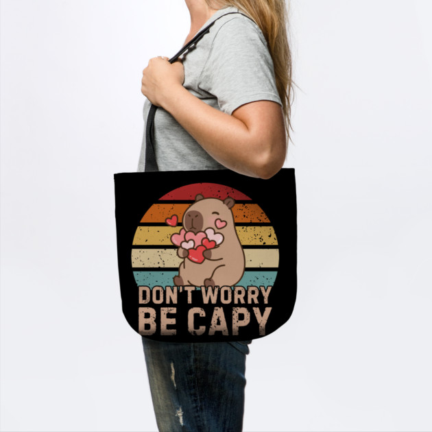 Don't Worry Be Capy by Creatifly Graphic Tees