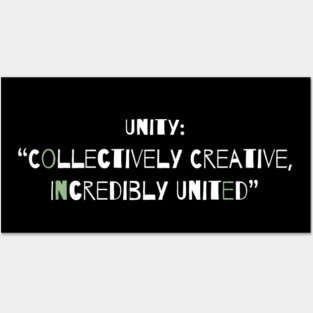 Unity Collectively Creative Incredibly United Posters and Art