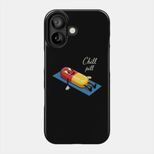 Chill Pill Cartoon Character Phone Case