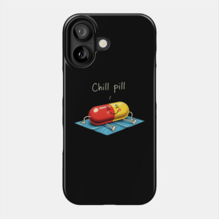 Chill Pill Cartoon Phone Case