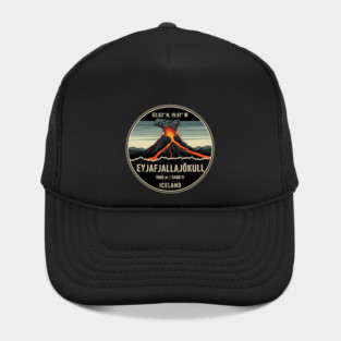 Eyjafjallajökull Iceland Volcano Retro Patch Hat