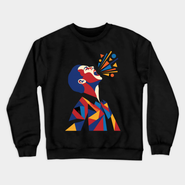 Raise Your Ya Ya Ya Crewneck Sweatshirt by Designed By Marty