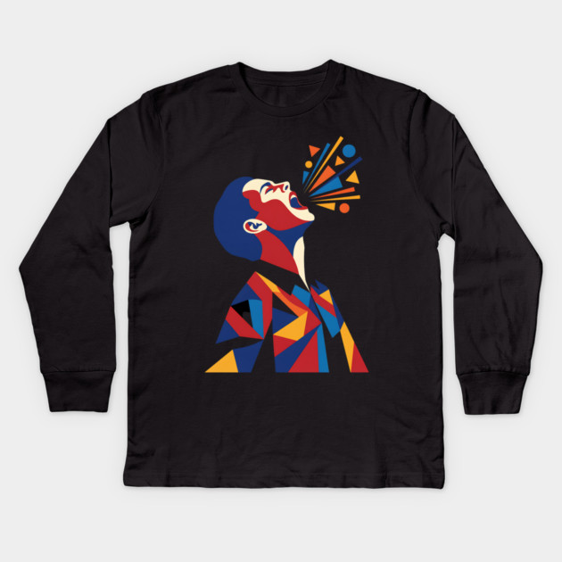 Raise Your Ya Ya Ya Kids Long Sleeve T-Shirt by Designed By Marty