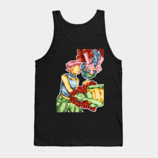 3 colorful fashionable women Tank Top