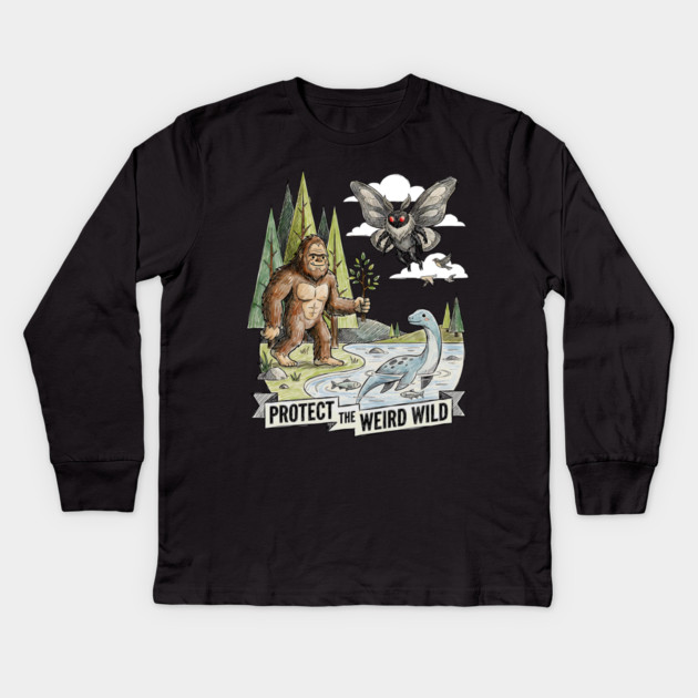 Protect the Weird Wild Kids Long Sleeve T-Shirt by Designed By Marty