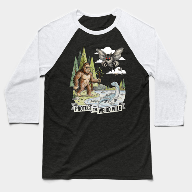 Protect the Weird Wild Baseball T-Shirt by Designed By Marty