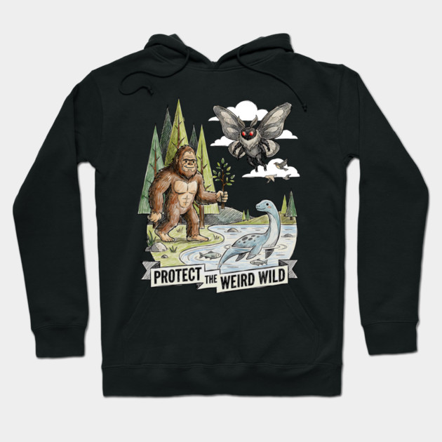 Protect the Weird Wild Hoodie by Designed By Marty