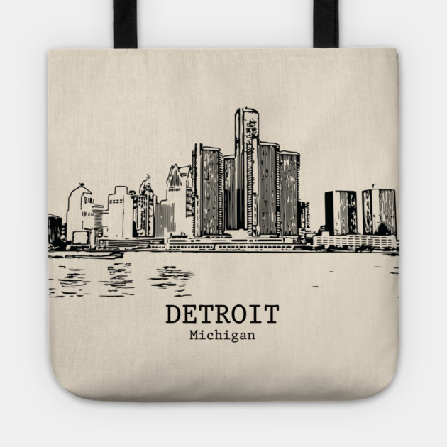 Detroit - Michigan Tote by Lakeric