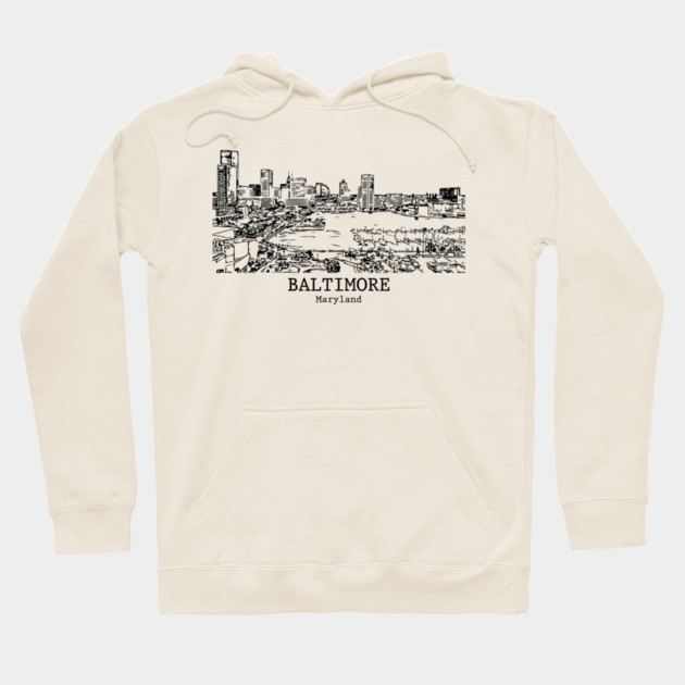 Baltimore - Maryland Hoodie by Lakeric