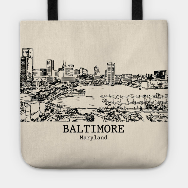 Baltimore - Maryland Tote by Lakeric