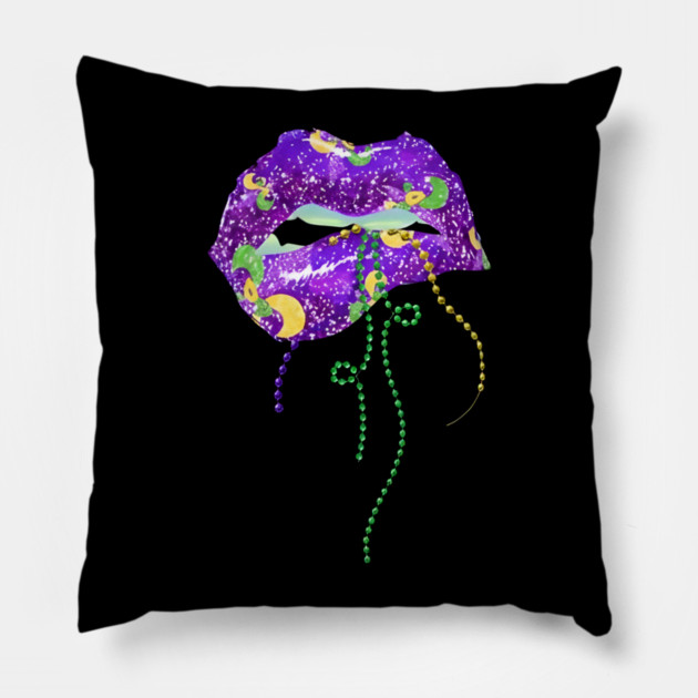 Mardi-Gras-Queen Pillow by dtr_art