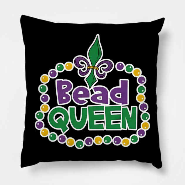 Mardi-Gras-Queen Pillow by dtr_art