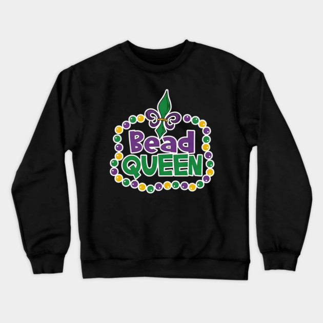 Mardi-Gras-Queen Crewneck Sweatshirt by dtr_art