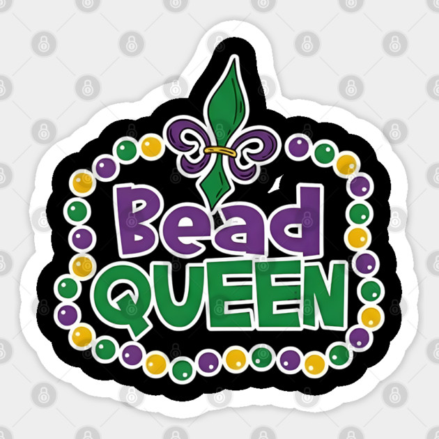 Mardi-Gras-Queen Sticker by dtr_art