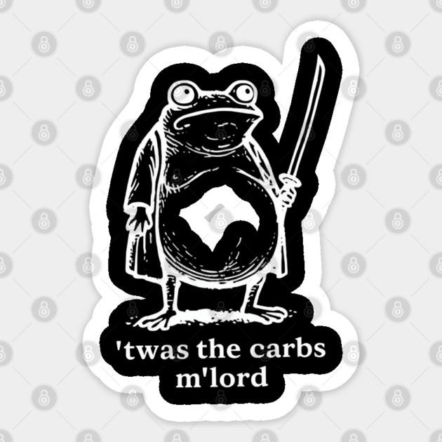 T'was the 'Tism M'Lord Sticker by dtr_art