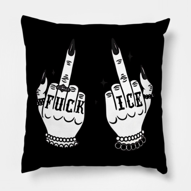 Fuck-Ice Pillow by dtr_art