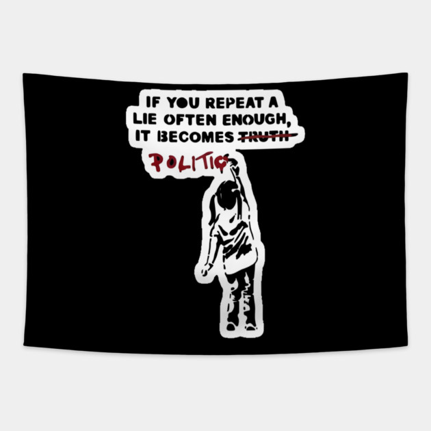 Anti-trump Tapestry by dtr_art