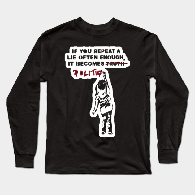 Anti-trump Long Sleeve T-Shirt by dtr_art