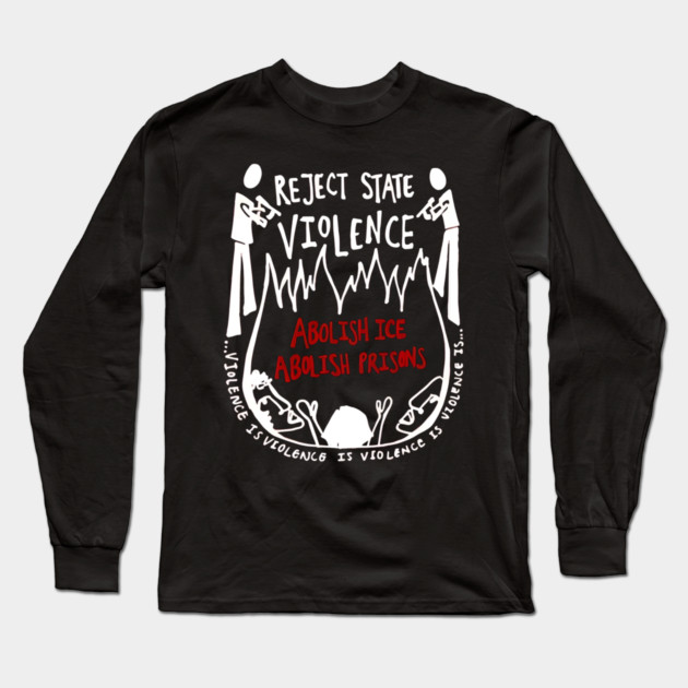 Abolish-Ice Long Sleeve T-Shirt by dtr_art