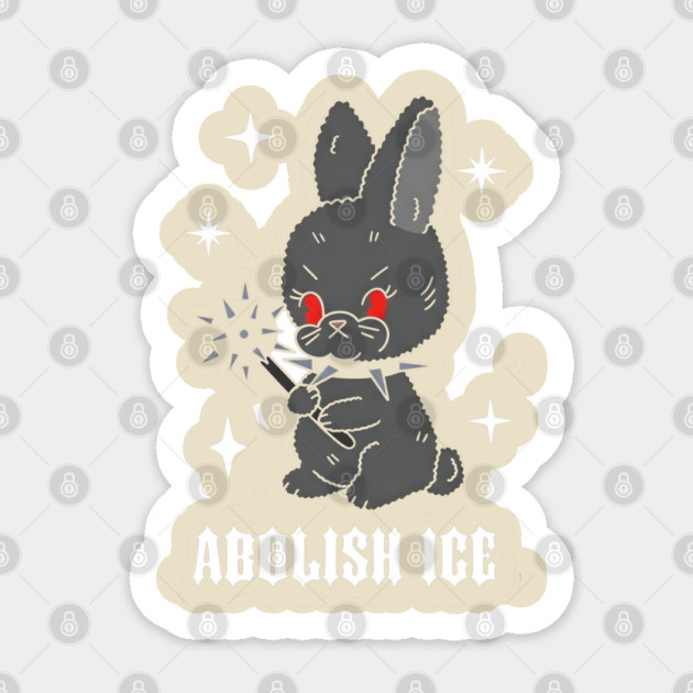 Abolish-Ice Sticker by dtr_art