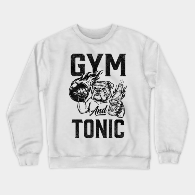 Gym and Tonic Crewneck Sweatshirt by Designed By Marty