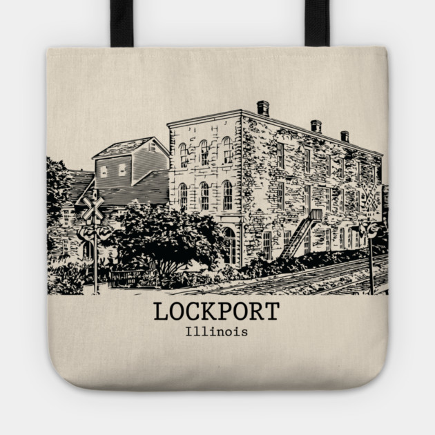 Lockport - Illinois Tote by Lakeric