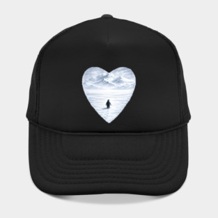 Antarctic Penguin Love Heart Hat