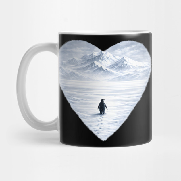 Antarctic Penguin Love Heart by ArtistTee ⭐⭐⭐⭐⭐