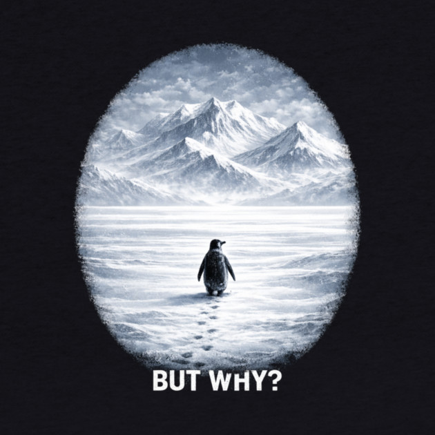 But Why? Penguin Antarctica Landscape by ArtistTee ⭐⭐⭐⭐⭐