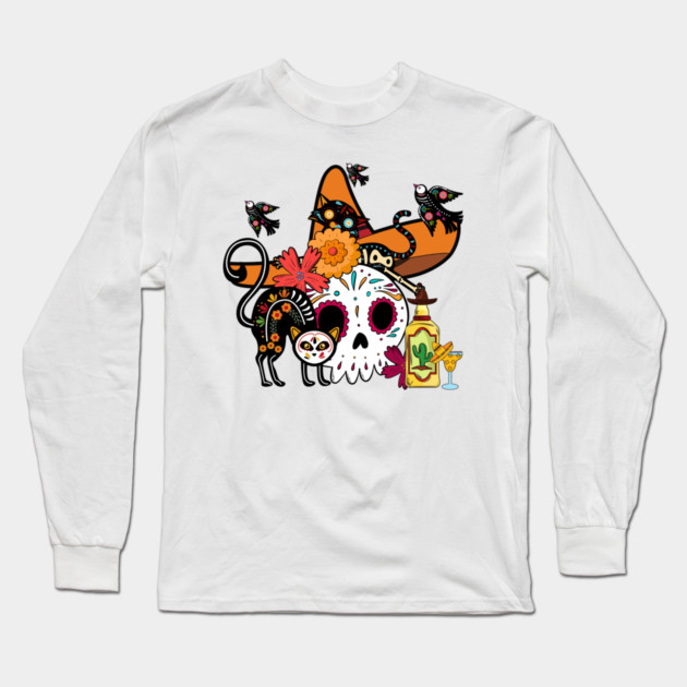 Spanish Medley Long Sleeve T-Shirt by Designed By Marty