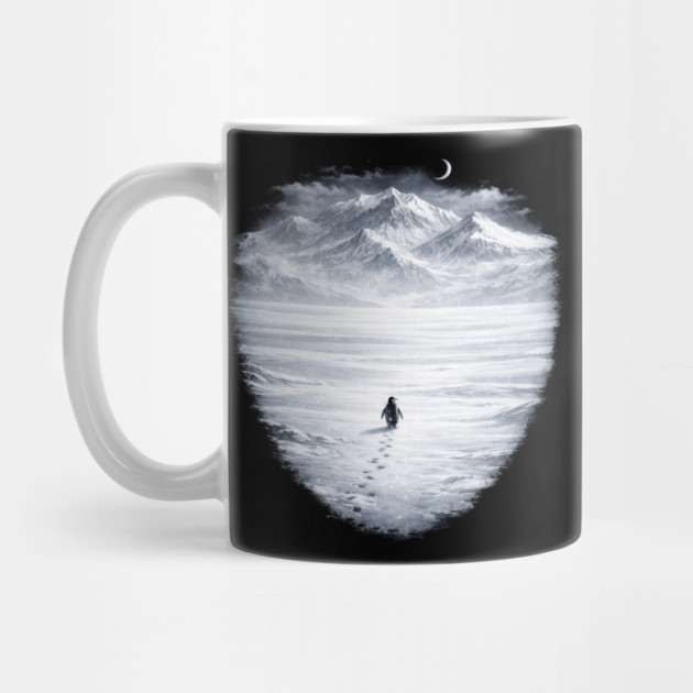 Lone Penguin Mountains Winter Trek by ArtistTee ⭐⭐⭐⭐⭐