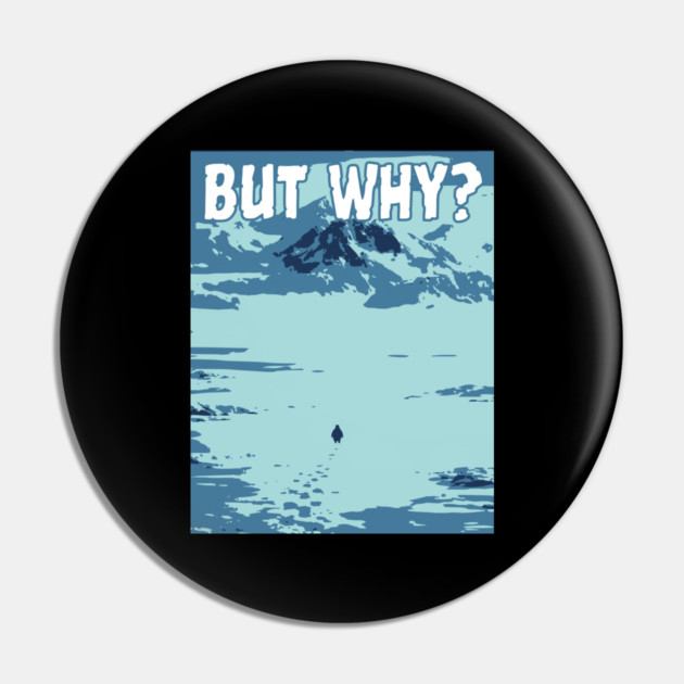 Nihilist Penguin Pin by Creatifly Graphic Tees