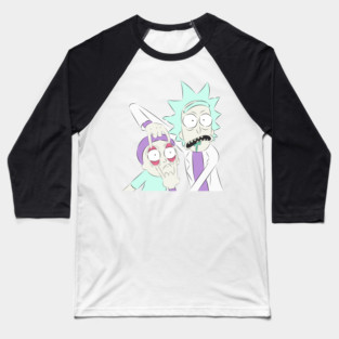 Rick and Morty Illustration Baseball T-Shirt