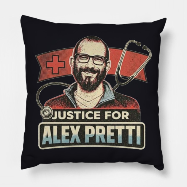 Justice For Alex Pretti — All Proceeds To "Alex Pretti is an American Hero" GoFundMe Pillow by Charles's Store 8