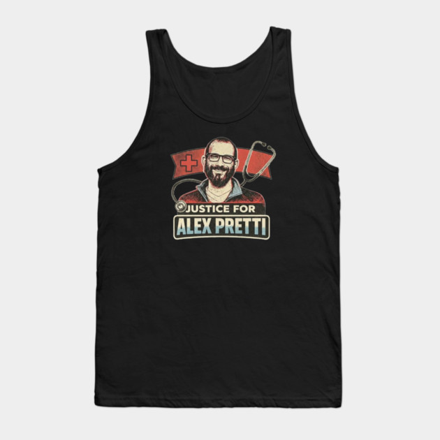 Justice For Alex Pretti — All Proceeds To "Alex Pretti is an American Hero" GoFundMe Tank Top by Charles's Store 8