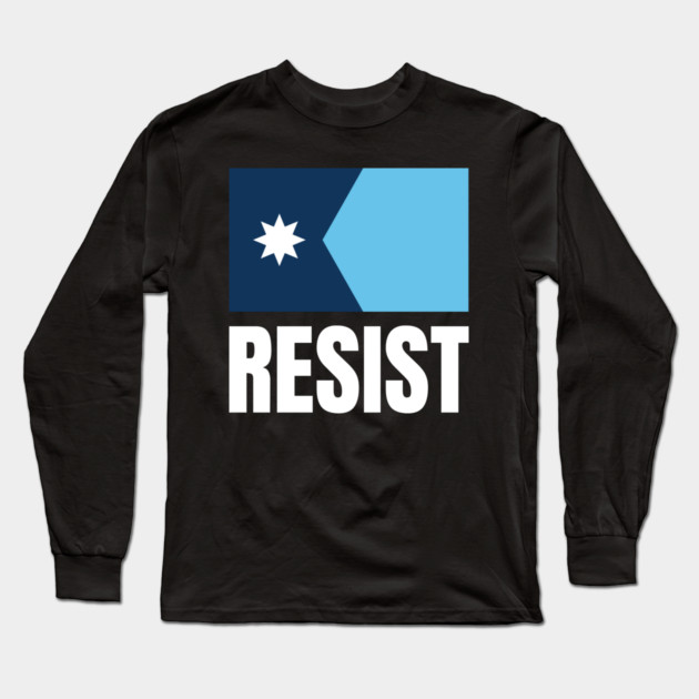 Minnesota Resist Long Sleeve T-Shirt by Creatifly Graphic Tees