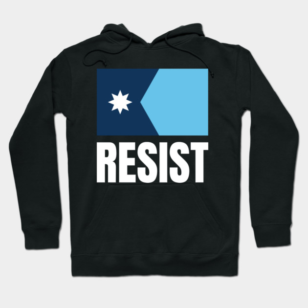 Minnesota Resist Hoodie by Creatifly Graphic Tees