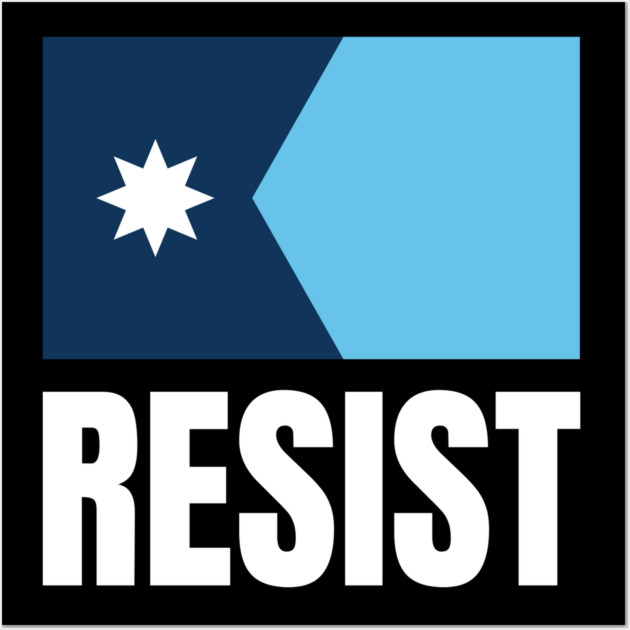 Minnesota Resist Wall Art by Creatifly Graphic Tees