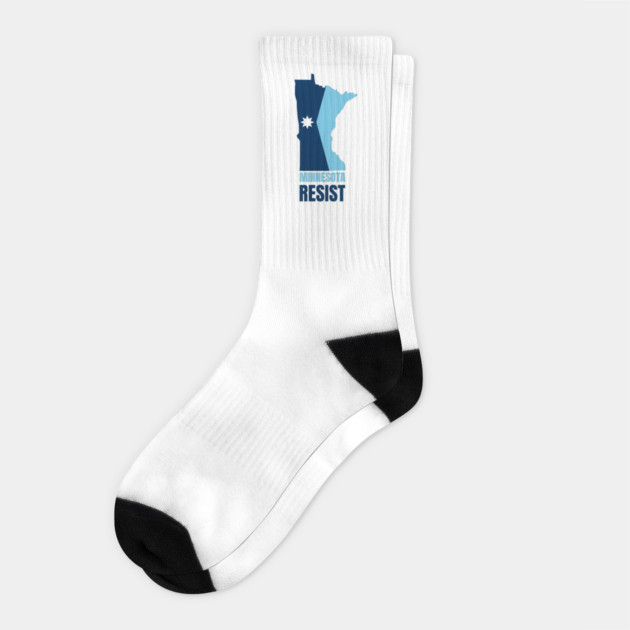 Minnesota Resist Socks by Creatifly Graphic Tees