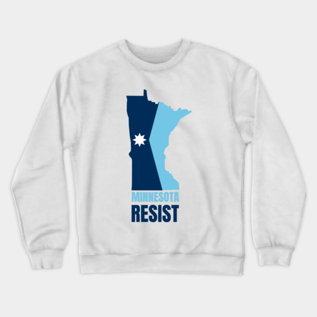 Minnesota Resist Crewneck Sweatshirt by Creatifly Graphic Tees