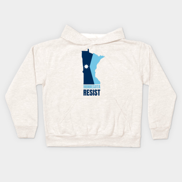 Minnesota Resist Kids Hoodie by Creatifly Graphic Tees