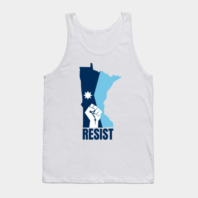 Minnesota Resist Tank Top by Creatifly Graphic Tees