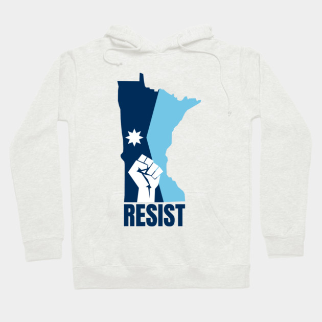Minnesota Resist Hoodie by Creatifly Graphic Tees