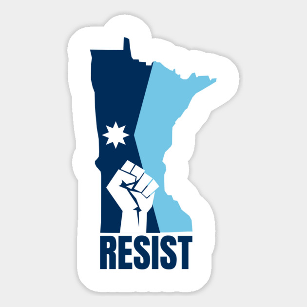 Minnesota Resist Magnet by Creatifly Graphic Tees