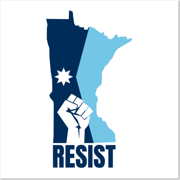 Minnesota Resist Wall Art by Creatifly Graphic Tees