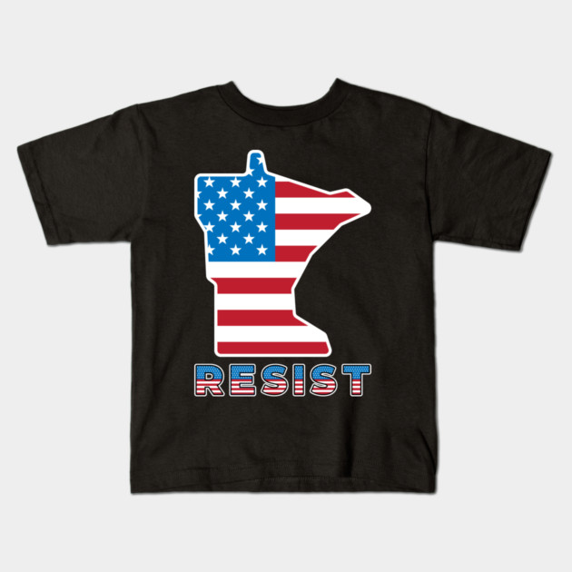 Minnesota Resist Kids T-Shirt by Creatifly Graphic Tees