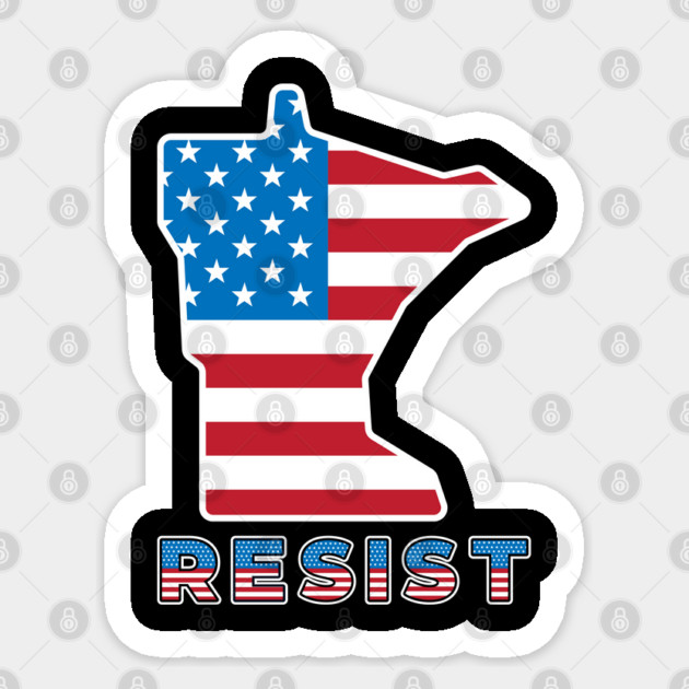 Minnesota Resist Sticker by Creatifly Graphic Tees
