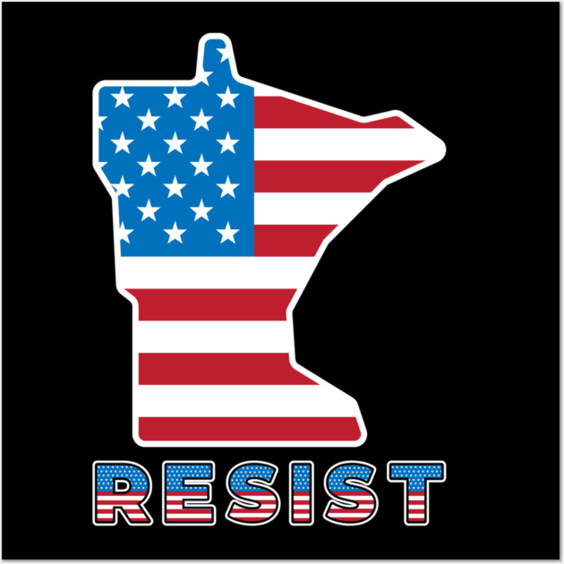 Minnesota Resist Wall Art by Creatifly Graphic Tees