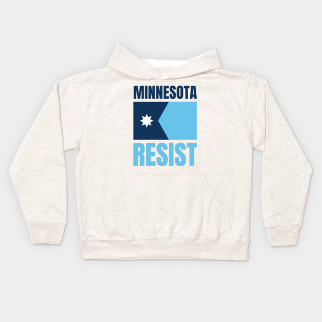 Minnesota Resist Kids Hoodie by Creatifly Graphic Tees